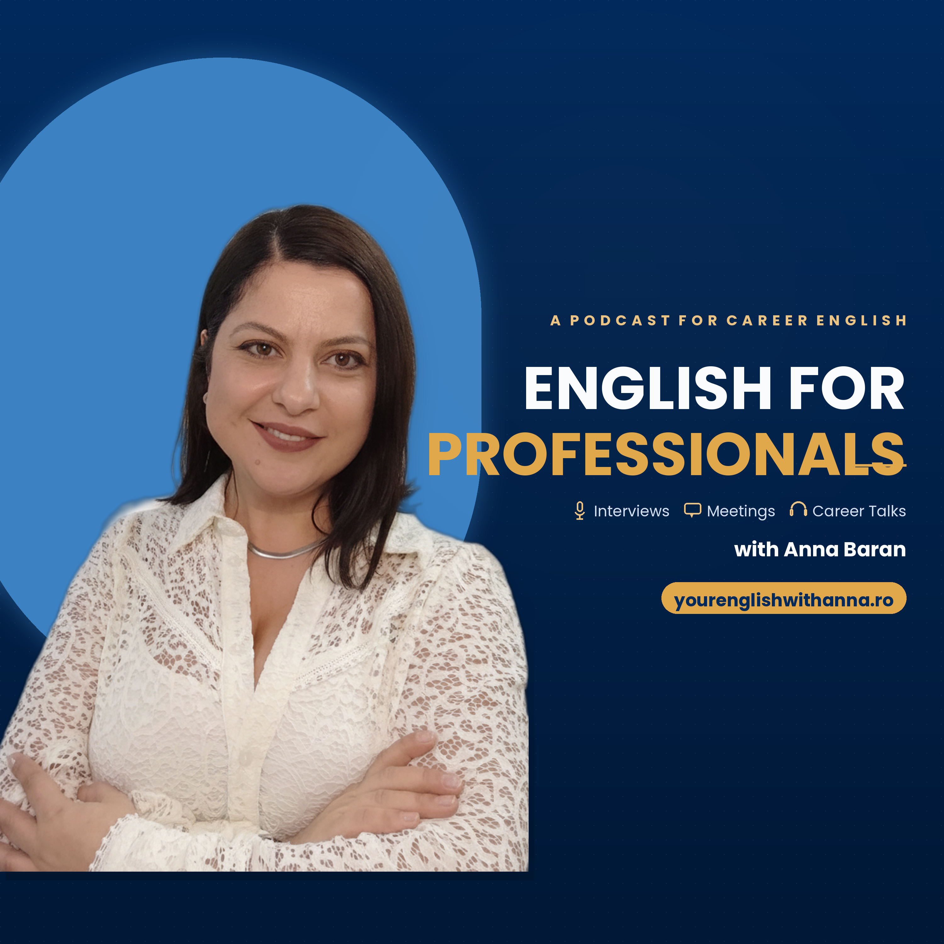 English for Professionals podcast cover art — hosted by Anna Baran